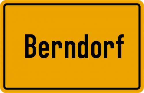 Ortsschild Berndorf