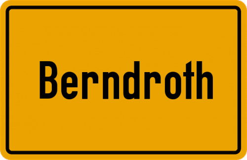 Ortsschild Berndroth
