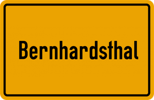 Ortsschild Bernhardsthal