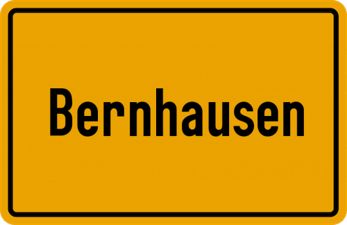 Ortsschild Bernhausen