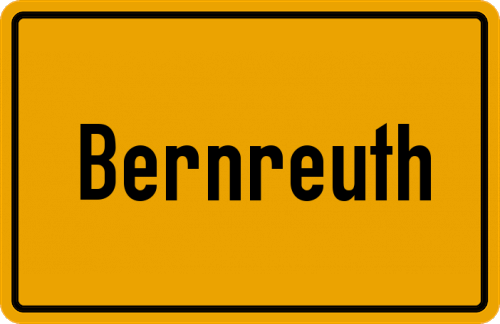 Ortsschild Bernreuth