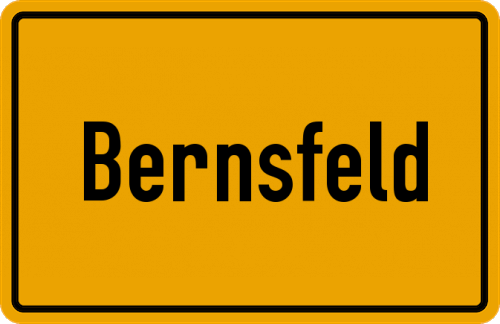 Ortsschild Bernsfeld