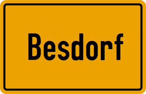 Ortsschild Besdorf