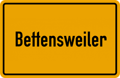Ortsschild Bettensweiler