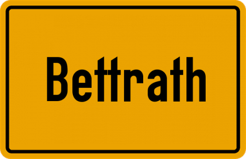 Ortsschild Bettrath