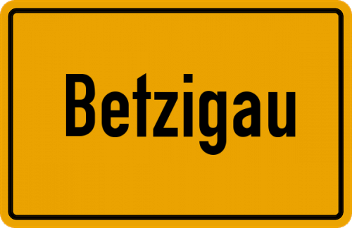 Ortsschild Betzigau