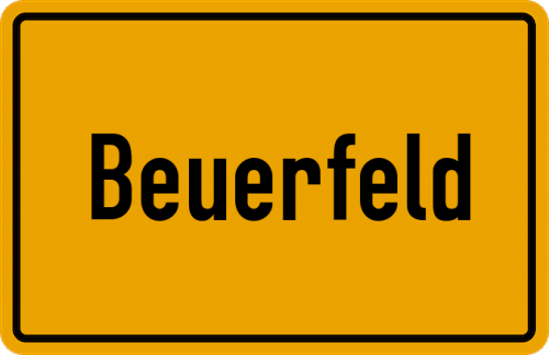 Ortsschild Beuerfeld