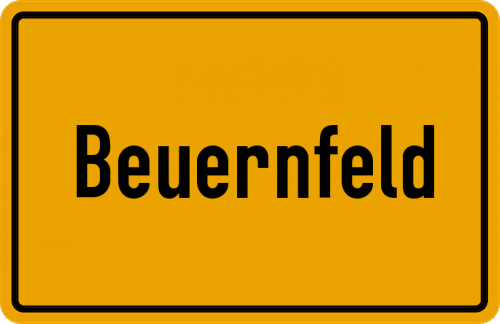 Ortsschild Beuernfeld