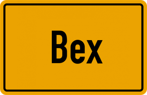 Ortsschild Bex