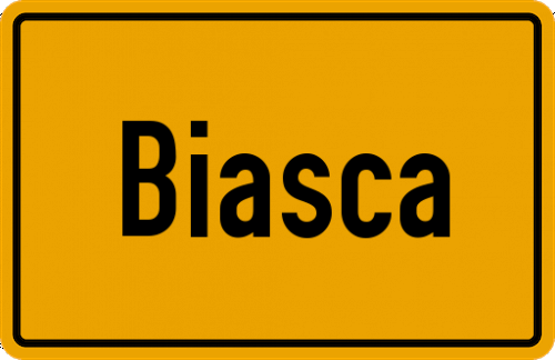 Ortsschild Biasca