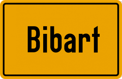 Ortsschild Bibart