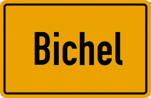 Ortsschild Bichel, Bodensee