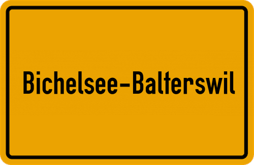 Ortsschild Bichelsee-Balterswil