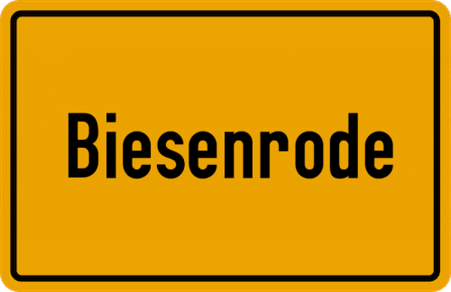 Ortsschild Biesenrode