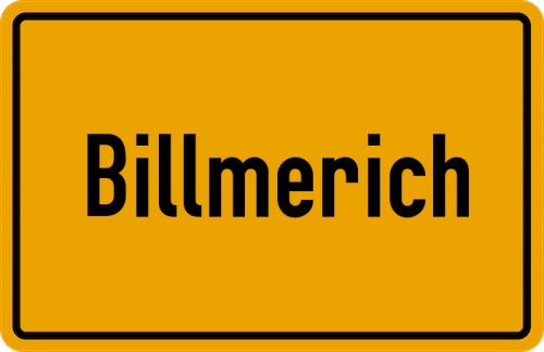 Ortsschild Billmerich