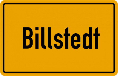 Ortsschild Billstedt