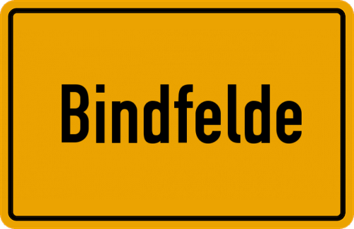 Ortsschild Bindfelde