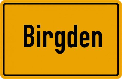 Ortsschild Birgden