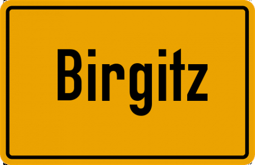 Ortsschild Birgitz