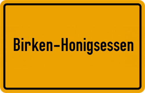 Ortsschild Birken-Honigsessen