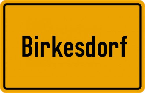 Ortsschild Birkesdorf