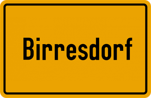 Ortsschild Birresdorf