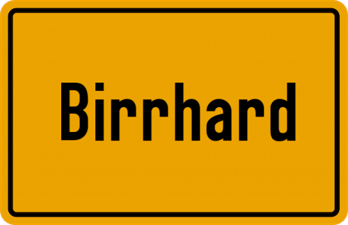 Ortsschild Birrhard