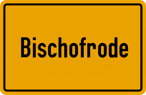 Ortsschild Bischofrode