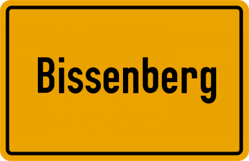 Ortsschild Bissenberg