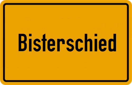 Ortsschild Bisterschied
