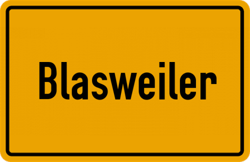 Ortsschild Blasweiler