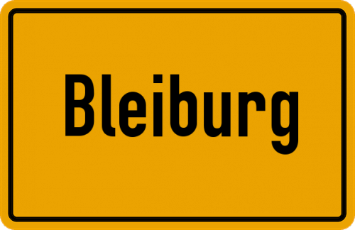 Ortsschild Bleiburg