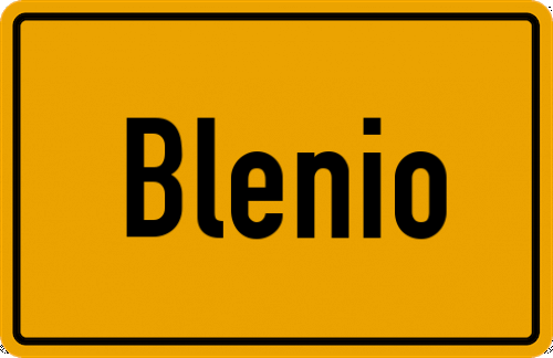 Ortsschild Blenio