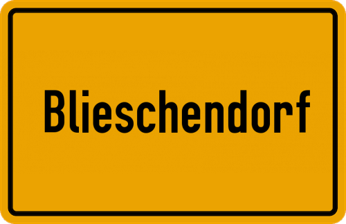 Ortsschild Blieschendorf, Fehmarn