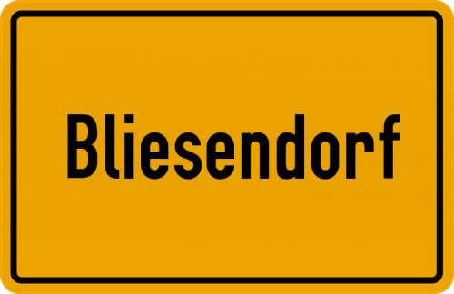 Ortsschild Bliesendorf