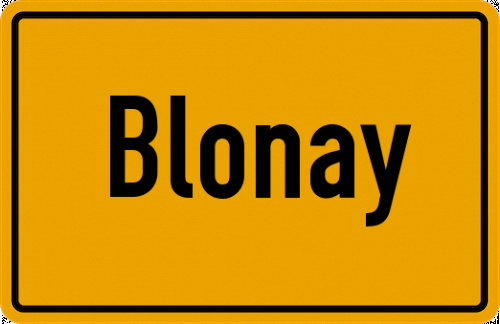 Ortsschild Blonay