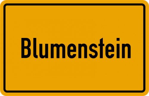 Ortsschild Blumenstein