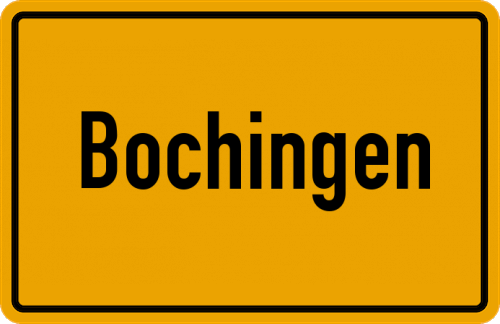 Ortsschild Bochingen