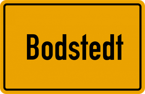 Ortsschild Bodstedt