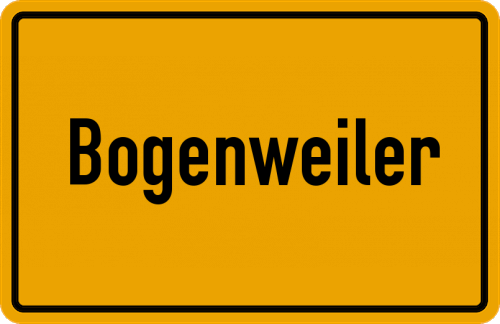 Ortsschild Bogenweiler