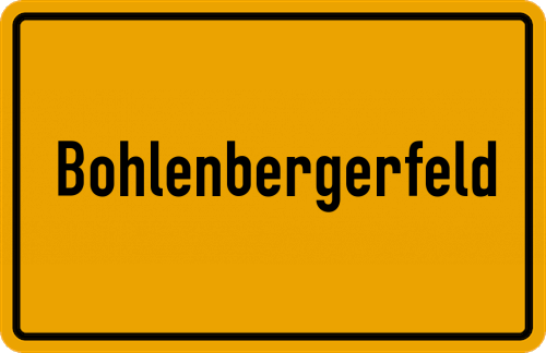 Ortsschild Bohlenbergerfeld
