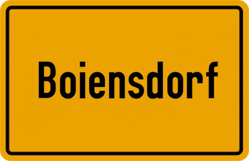 Ortsschild Boiensdorf