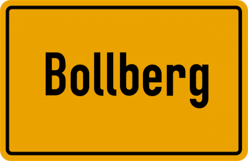 Ortsschild Bollberg