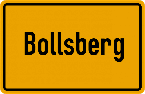 Ortsschild Bollsberg