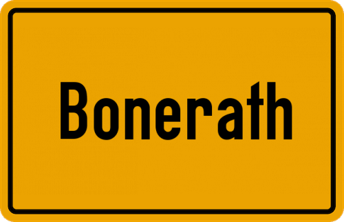Ortsschild Bonerath