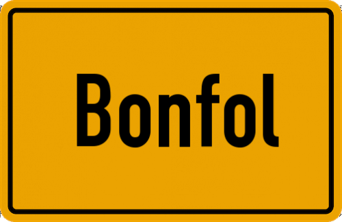Ortsschild Bonfol