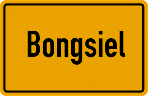 Ortsschild Bongsiel