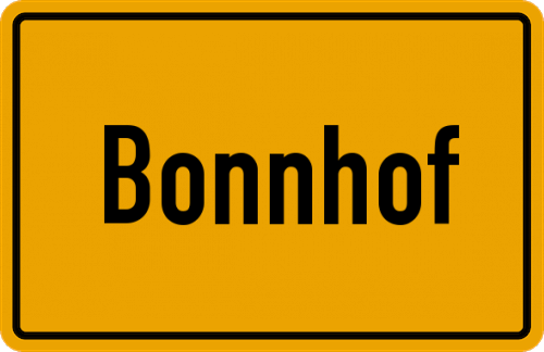 Ortsschild Bonnhof