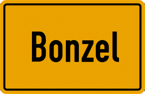 Ortsschild Bonzel