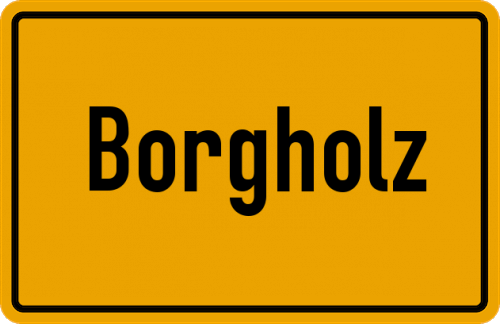 Ortsschild Borgholz